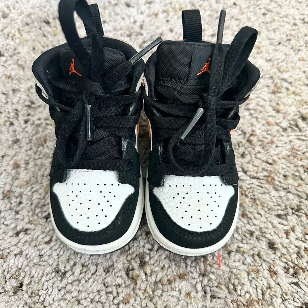 Air Jordan 1 Mid TD Shattered Backboard Starfish Orange Chicago Toddler Size 5
